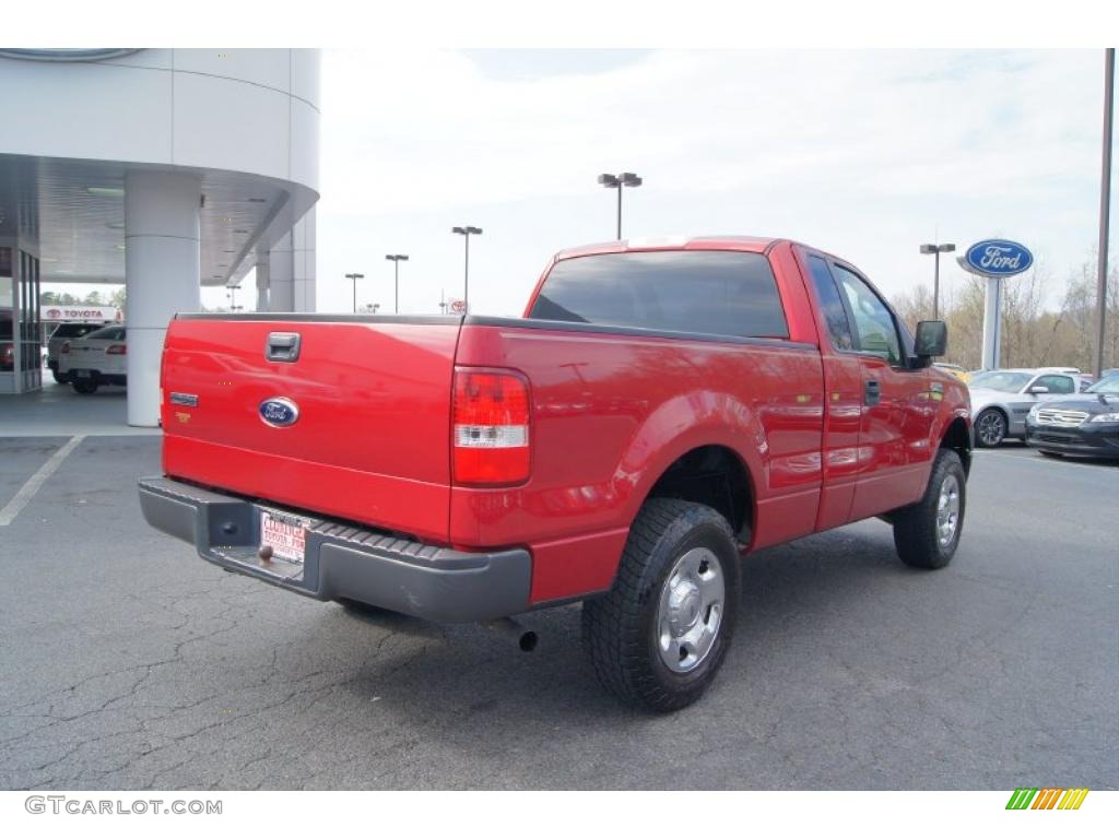 2008 F150 XL Regular Cab - Redfire Metallic / Tan photo #3