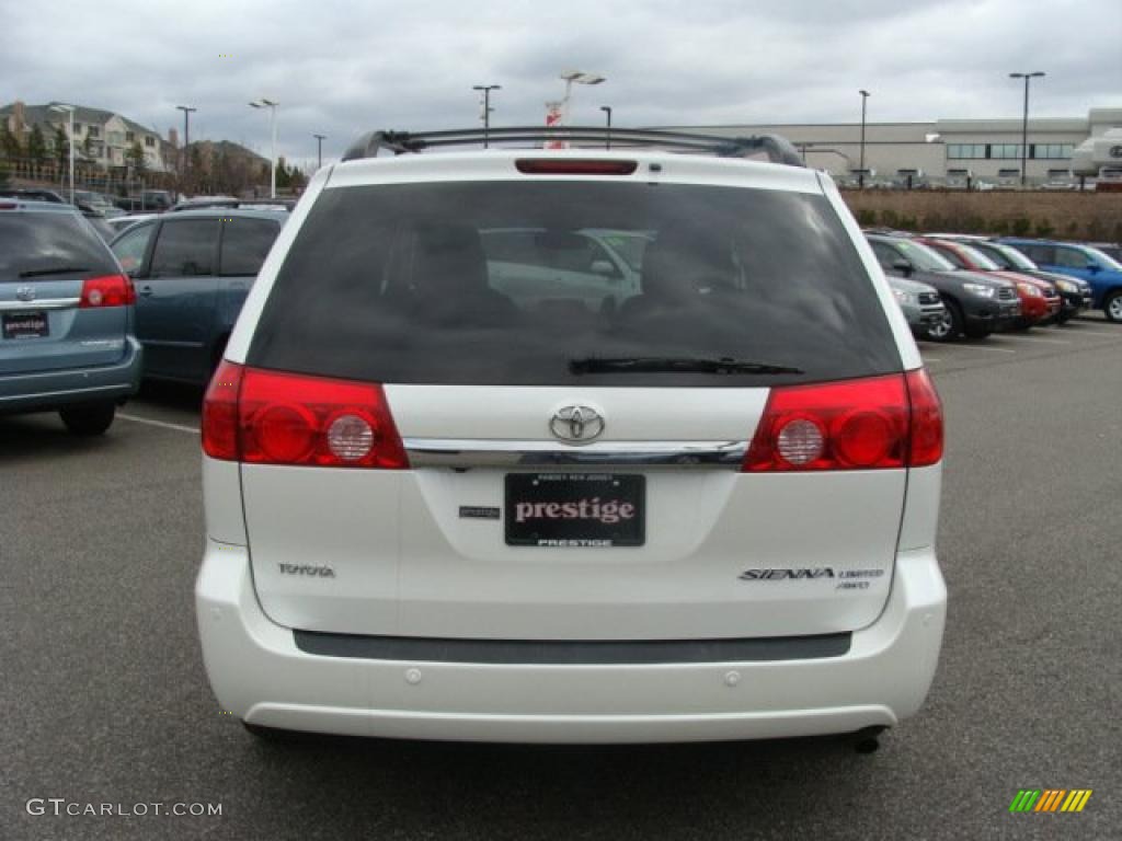 2009 Sienna Limited AWD - Blizzard White Pearl / Stone photo #5