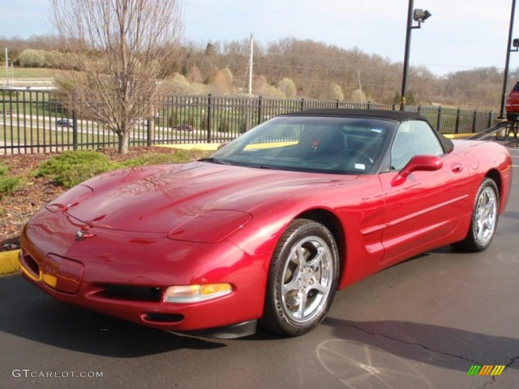 Magnetic Red II Metallic 2002 Chevrolet Corvette Convertible Exterior Photo #47038317