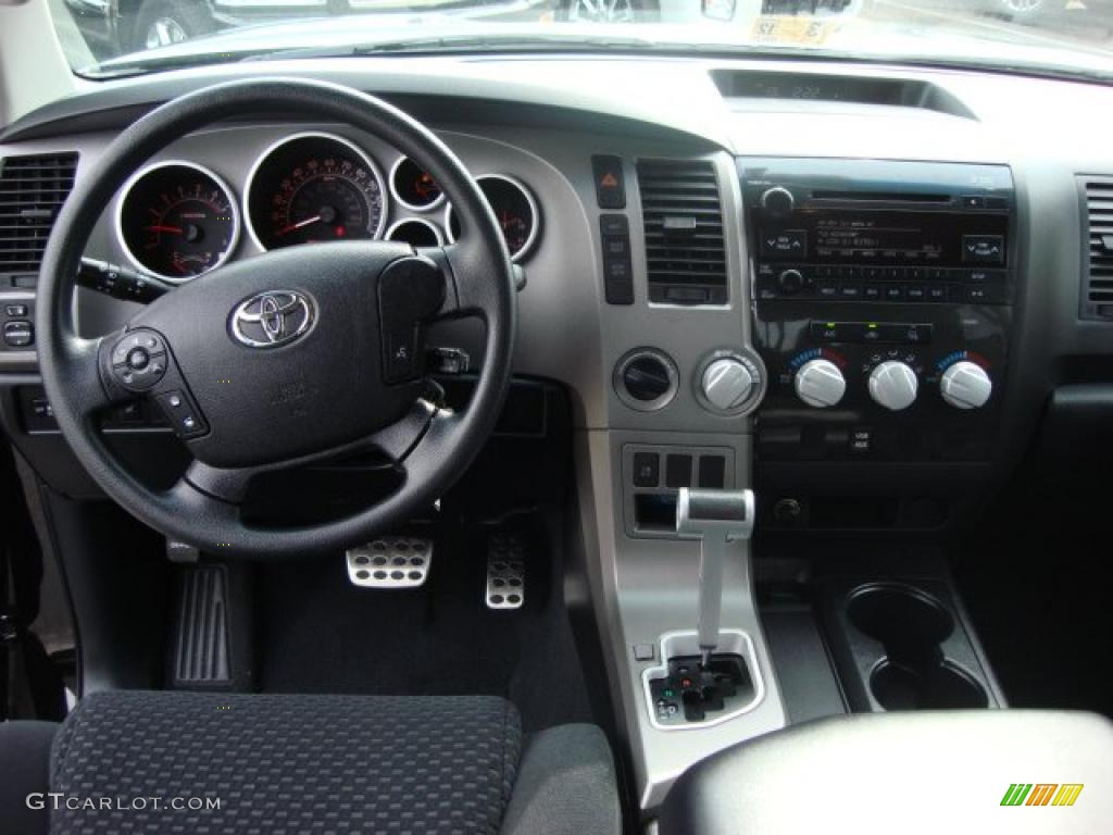 2010 Toyota Tundra TRD Rock Warrior Double Cab 4x4 Black Dashboard Photo #47038899