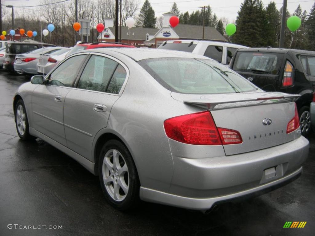 2004 G 35 x Sedan - Brilliant Silver Metallic / Willow photo #16