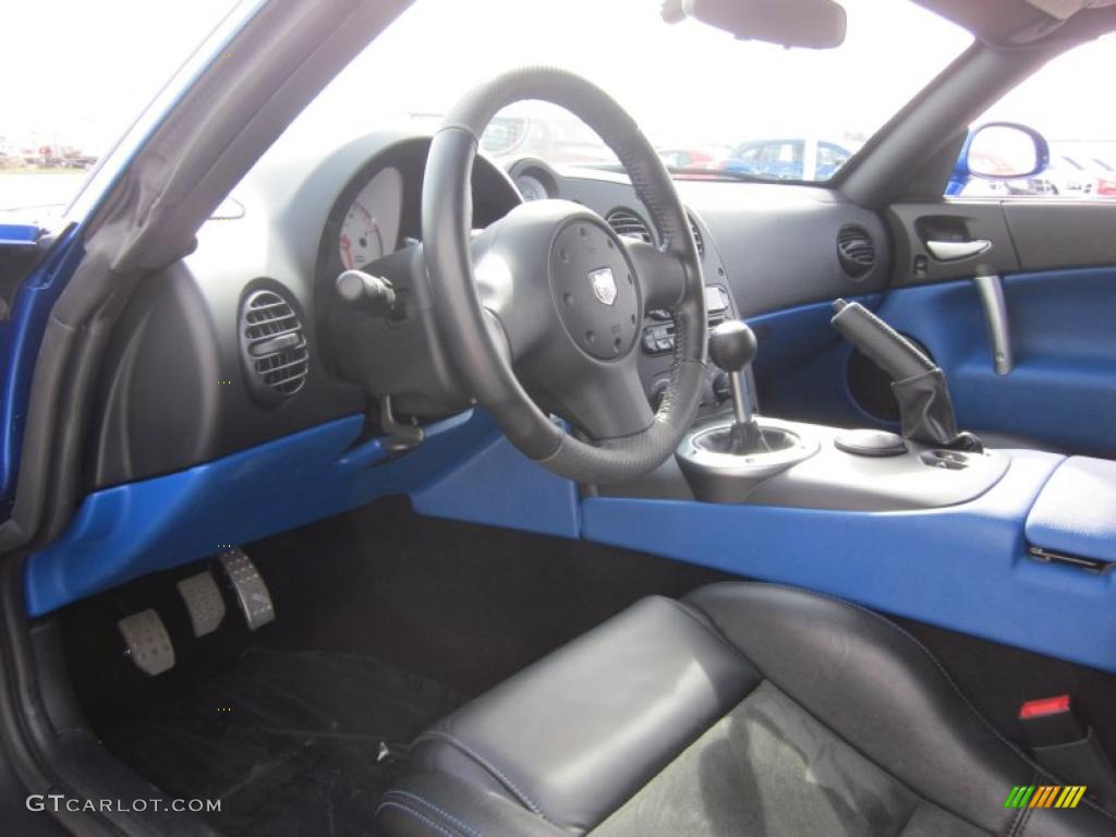 2008 Viper SRT-10 Coupe - Viper Blue Metallic / Black/Blue photo #5