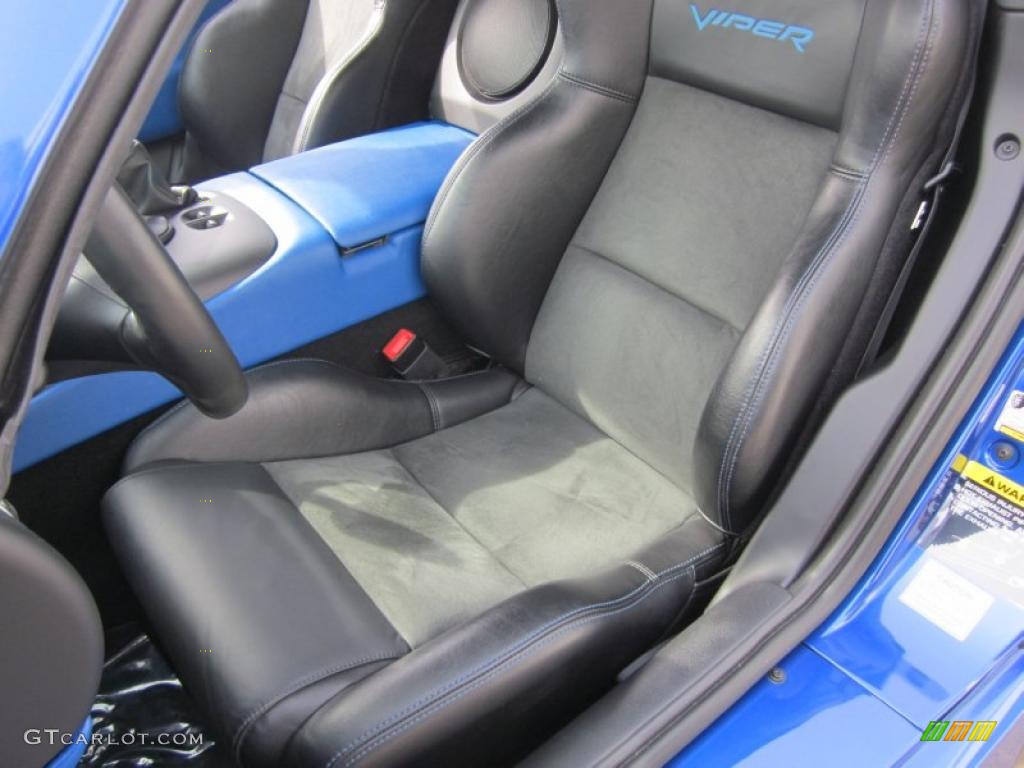 Black/Blue Interior 2008 Dodge Viper SRT-10 Coupe Photo #47039607