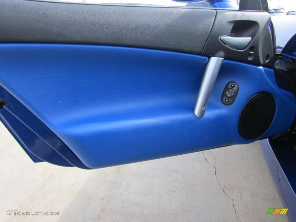 2008 Dodge Viper SRT-10 Coupe Black/Blue Door Panel Photo #47039691
