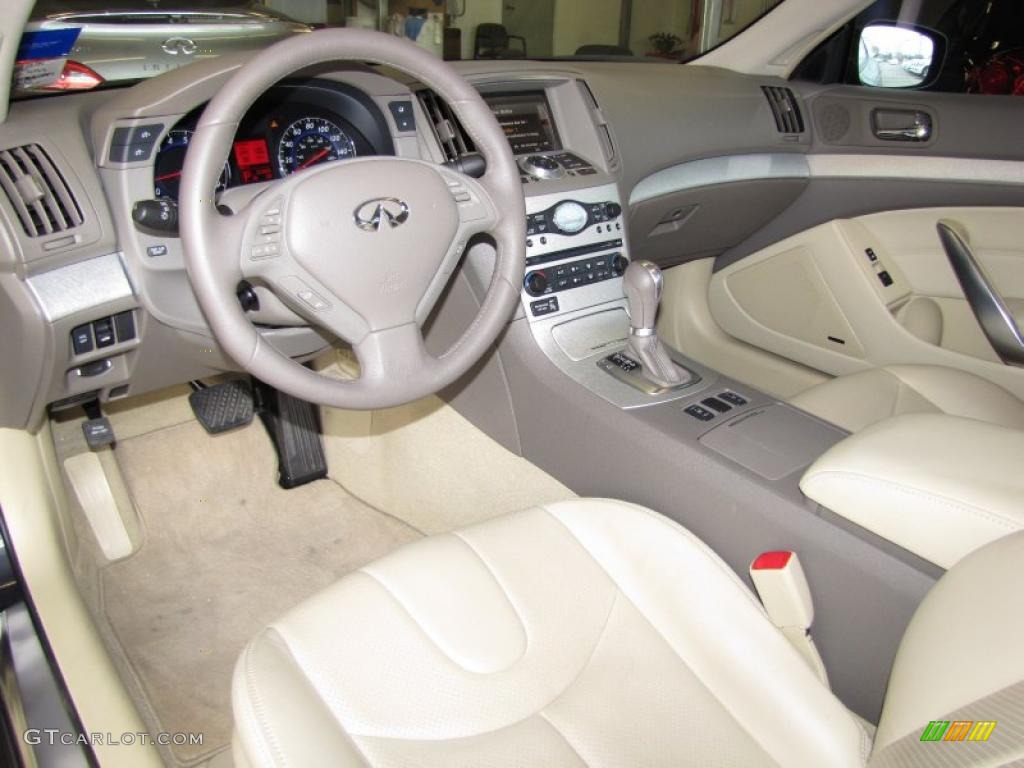 2008 Infiniti G 37 Journey Coupe Wheat Dashboard Photo #47040381