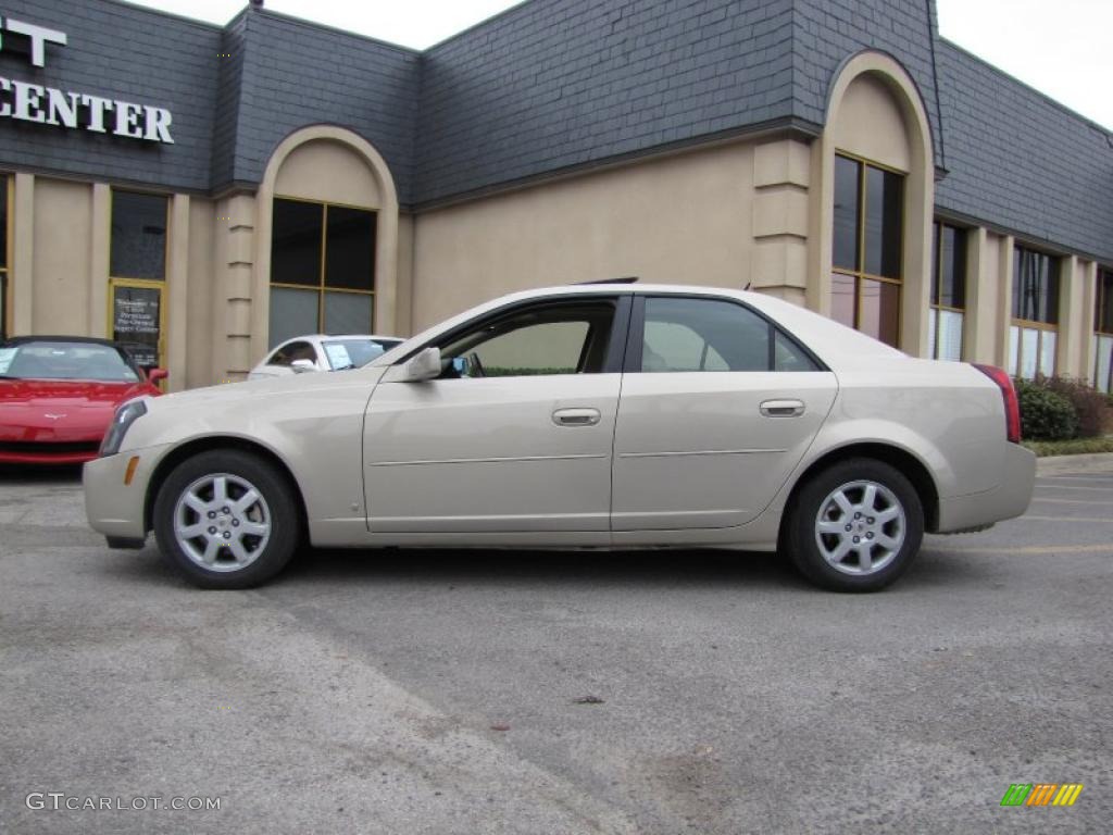 2007 CTS Sedan - Gold Mist / Cashmere photo #4