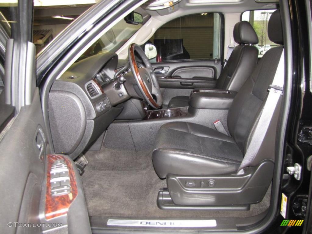 Ebony Interior 2009 GMC Yukon Denali Photo #47042127