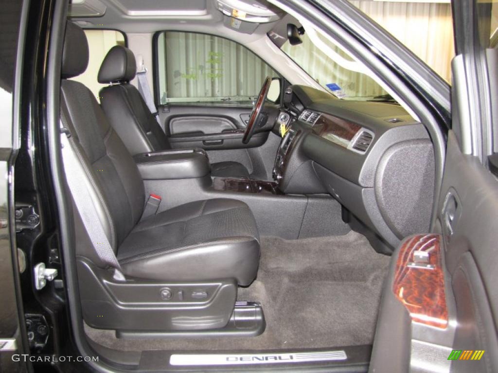 Ebony Interior 2009 GMC Yukon Denali Photo #47042142