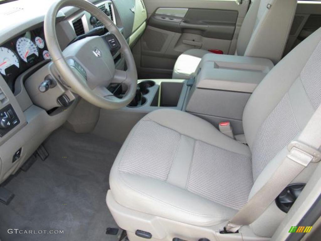 Khaki Beige Interior 2007 Dodge Ram 1500 SLT Quad Cab Photo #47044068