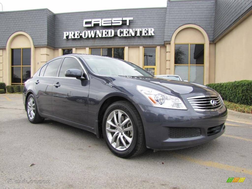 2008 G 35 Journey Sedan - Blue Slate Metallic / Graphite photo #1