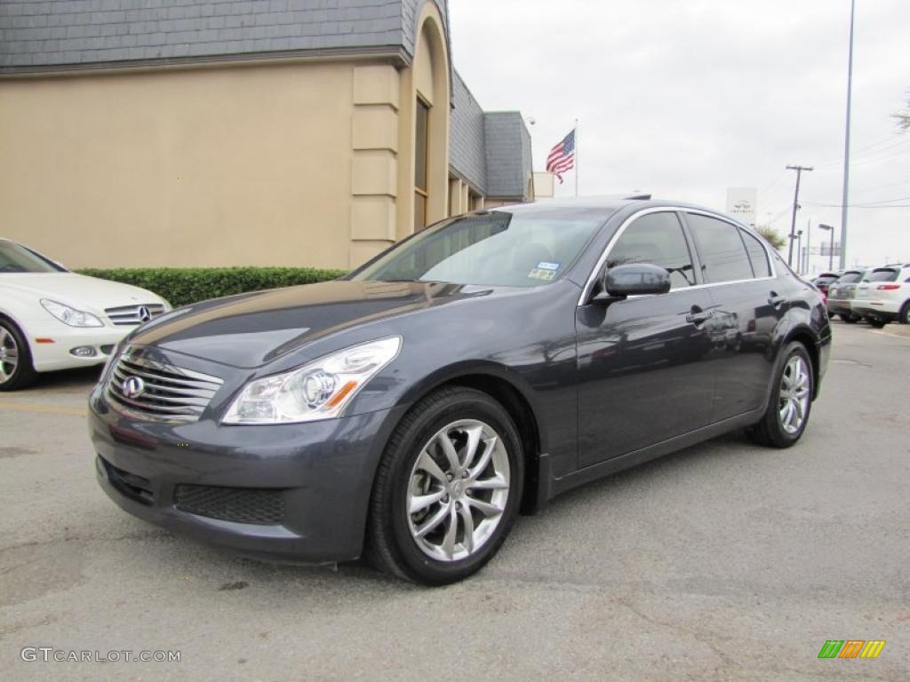 2008 G 35 Journey Sedan - Blue Slate Metallic / Graphite photo #3