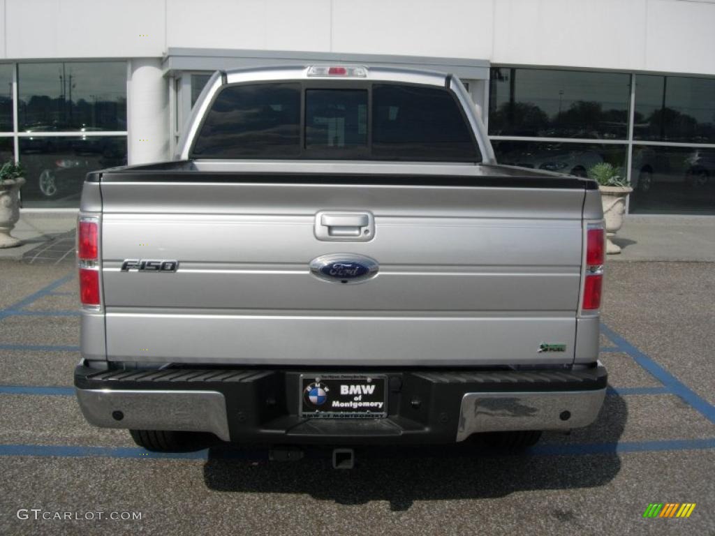 2010 F150 Lariat SuperCrew - Ingot Silver Metallic / Black photo #12