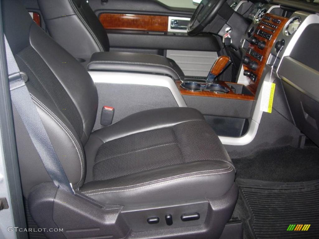 2010 F150 Lariat SuperCrew - Ingot Silver Metallic / Black photo #19