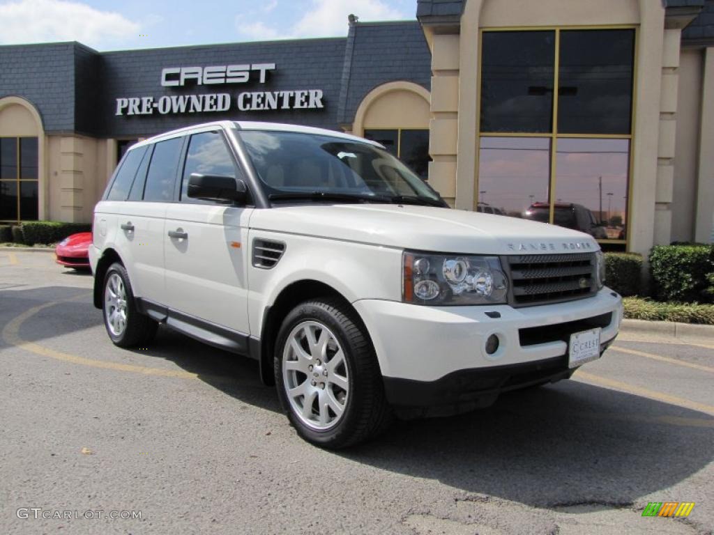 2008 Range Rover Sport HSE - Alaska White / Almond photo #1