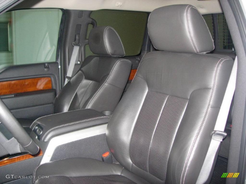 2010 F150 Lariat SuperCrew - Ingot Silver Metallic / Black photo #22