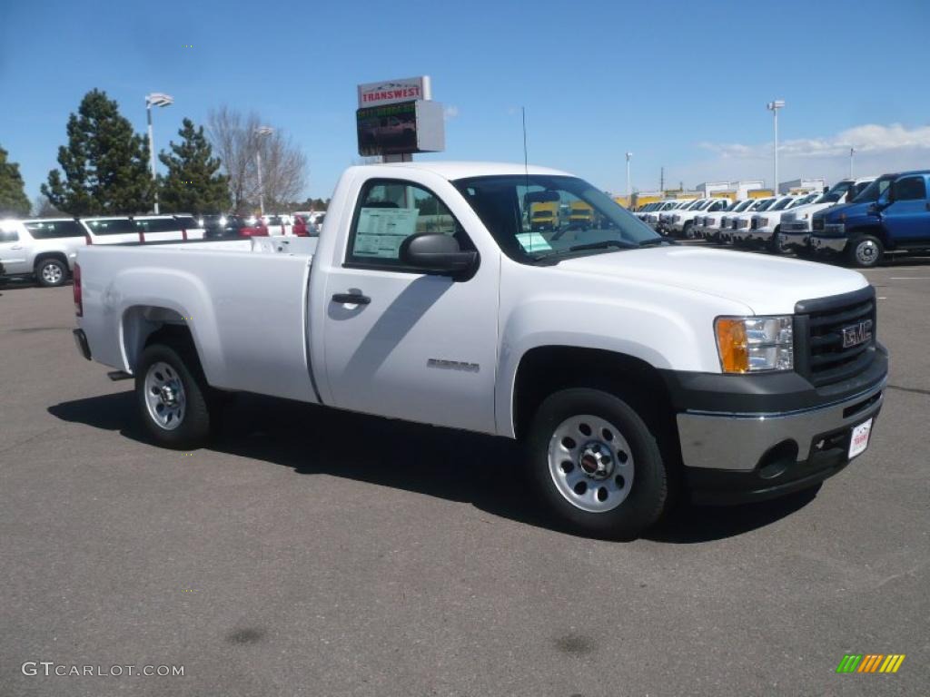Summit White 2011 GMC Sierra 1500 Regular Cab Exterior Photo #47044596