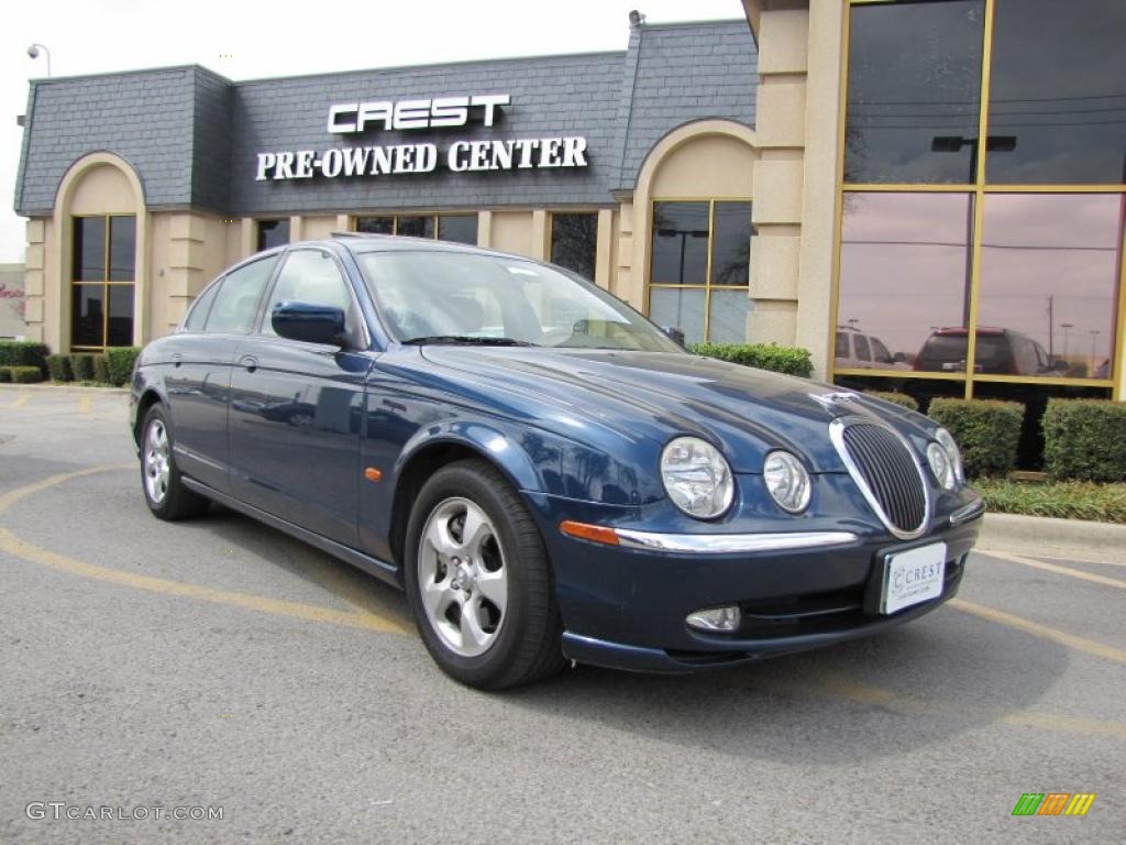 2001 S-Type 3.0 - Sapphire Blue / Ivory photo #1