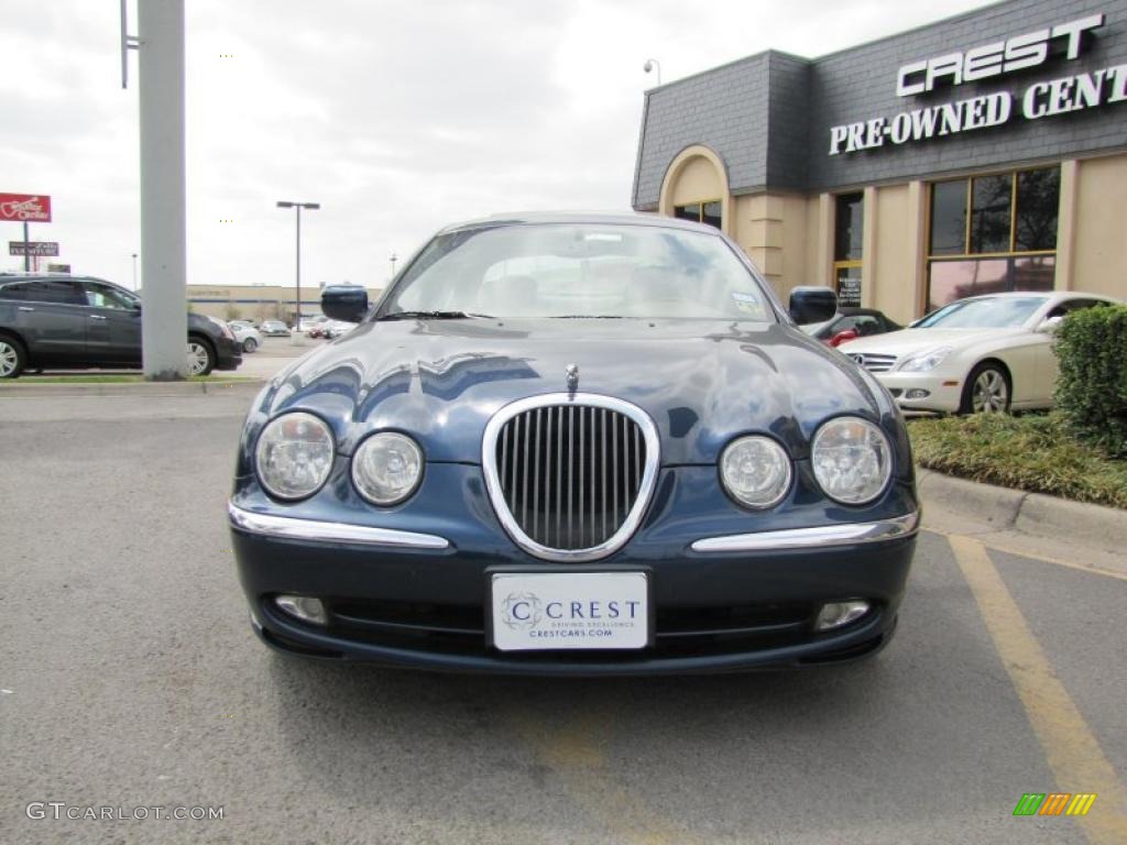 2001 S-Type 3.0 - Sapphire Blue / Ivory photo #2