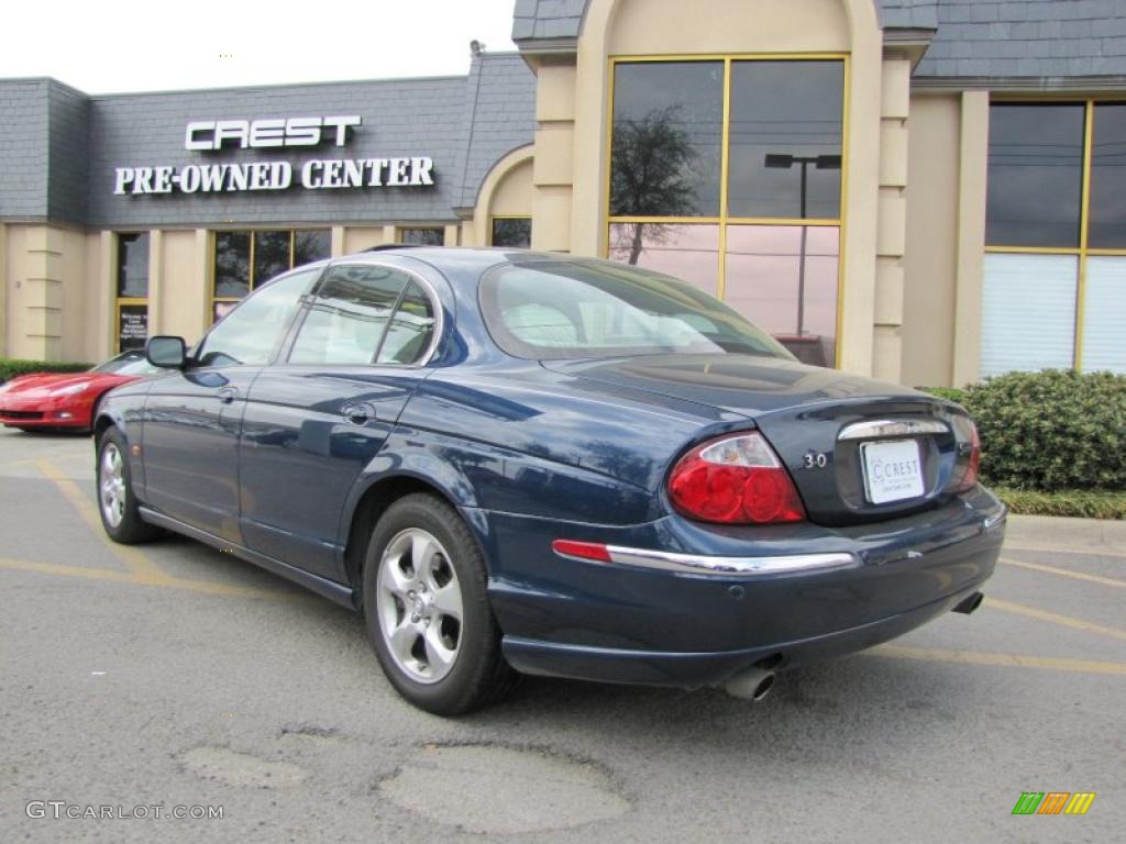 2001 S-Type 3.0 - Sapphire Blue / Ivory photo #5