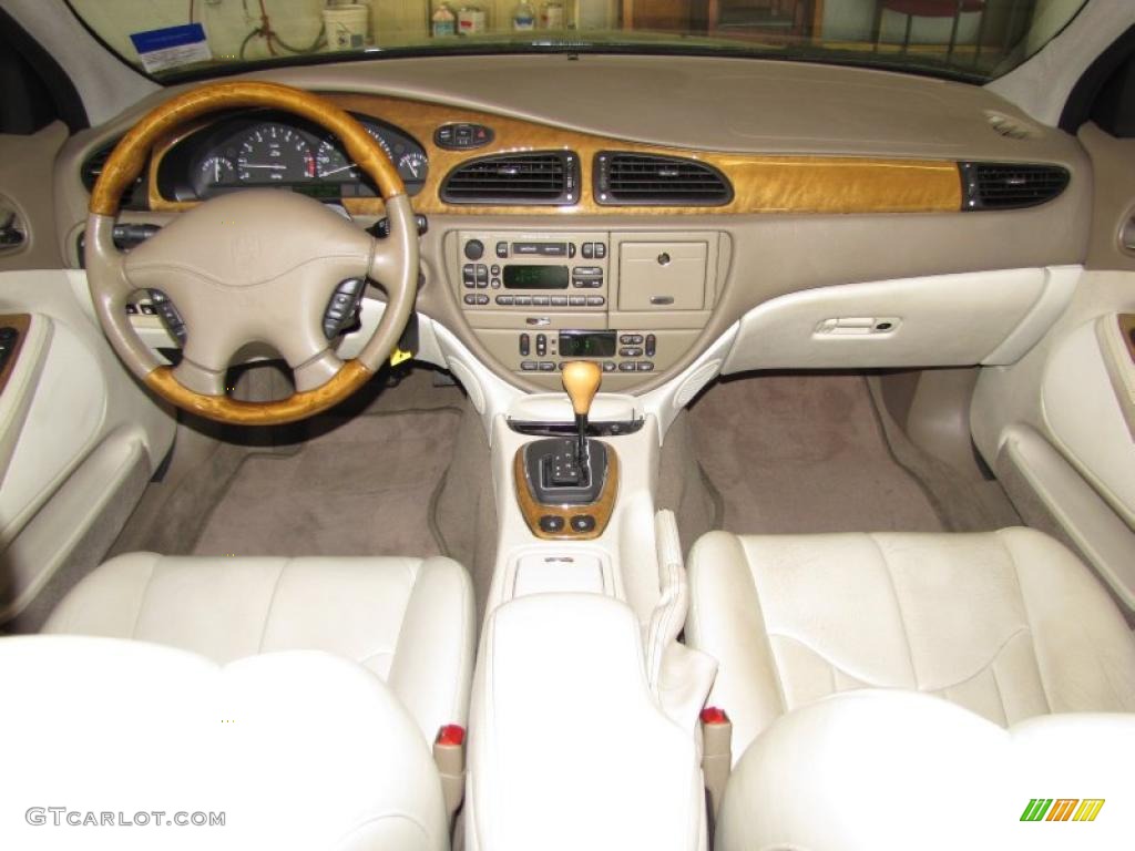 2001 Jaguar S-Type 3.0 Ivory Dashboard Photo #47045061