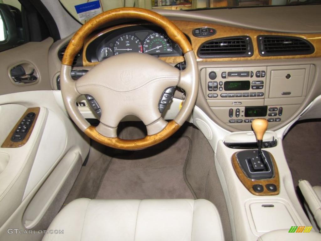 2001 Jaguar S-Type 3.0 Ivory Dashboard Photo #47045076