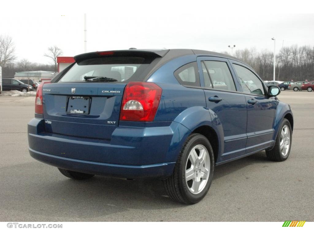 2009 Caliber SXT - Deep Water Blue Pearl / Dark Slate Gray photo #6