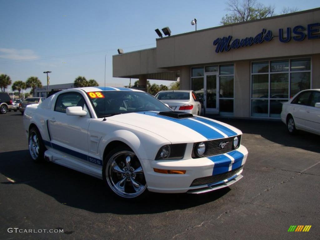 2008 Mustang GT Premium Coupe - Performance White / Light Graphite photo #27