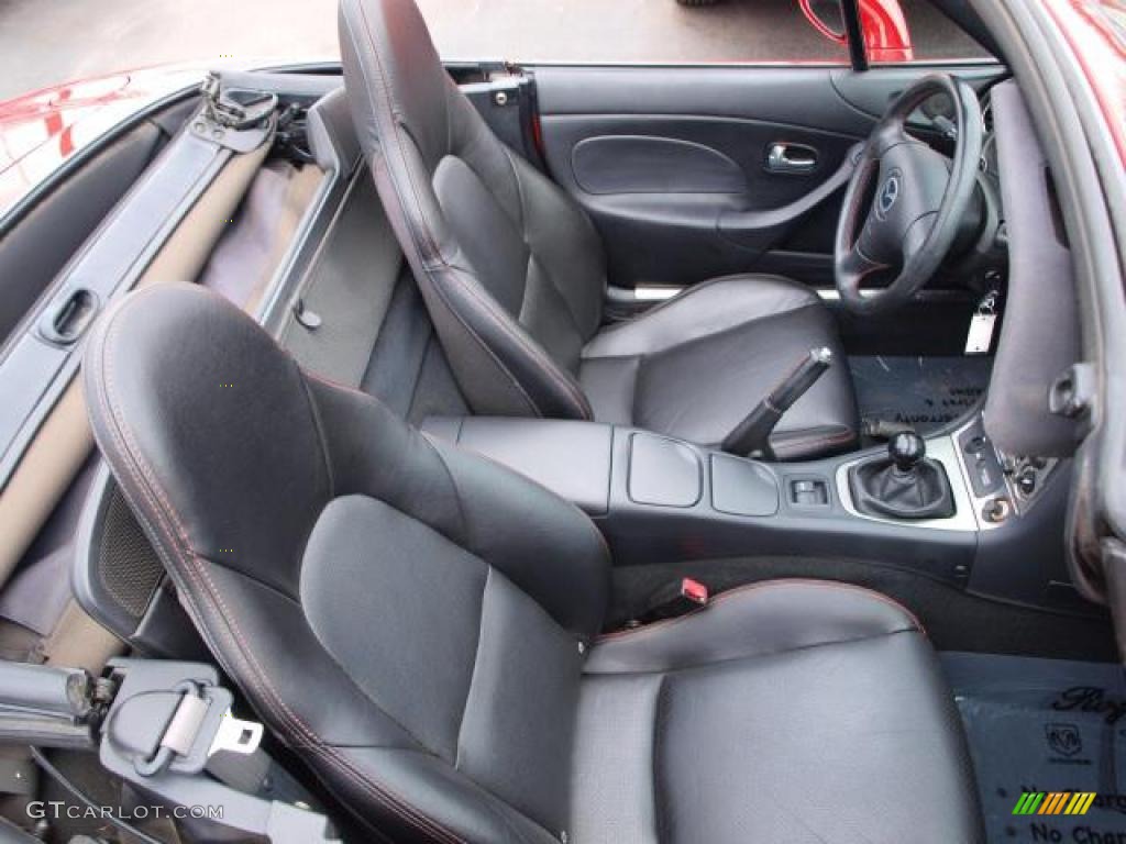 Black Interior 2005 Mazda MX-5 Miata MAZDASPEED Grand Touring Roadster Photo #47045931