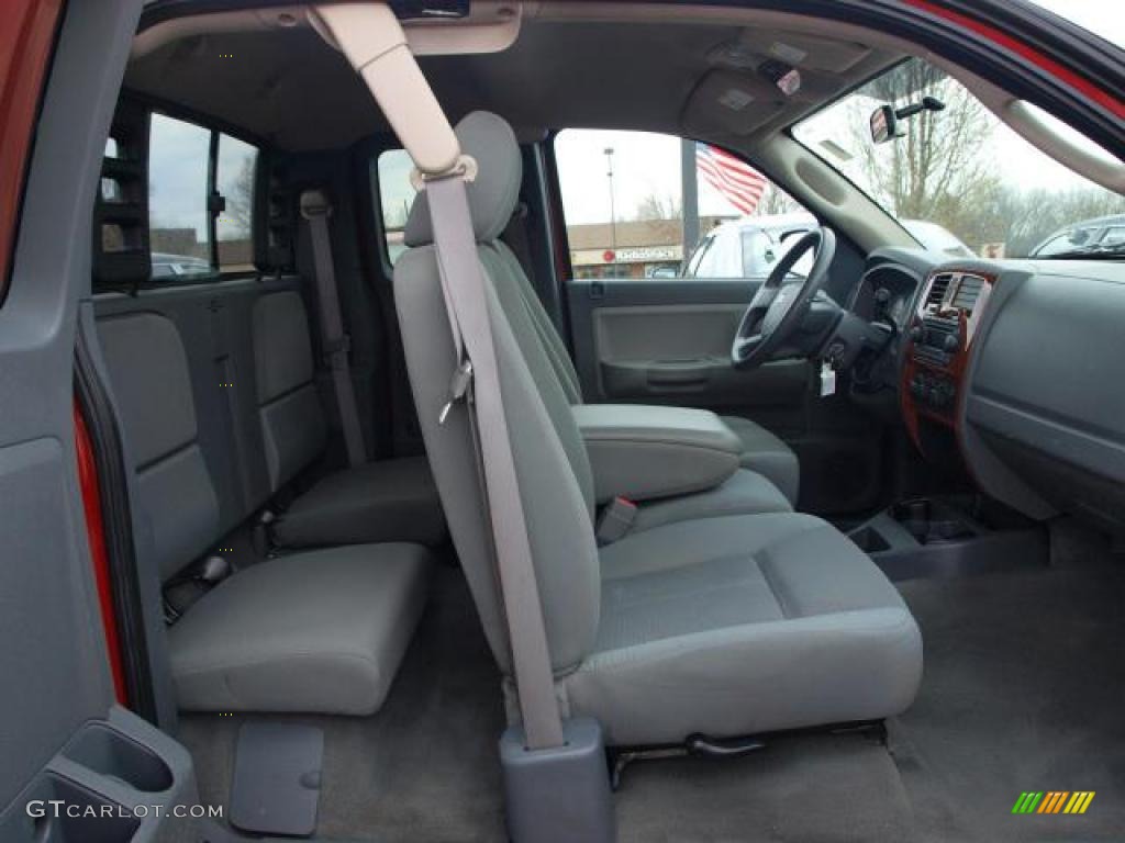 Medium Slate Gray Interior 2005 Dodge Dakota SLT Club Cab Photo #47046744