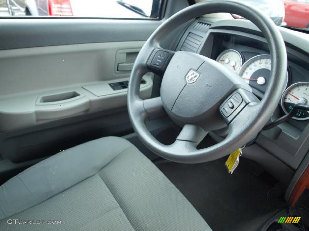 2005 Dodge Dakota SLT Club Cab Medium Slate Gray Steering Wheel Photo #47046765