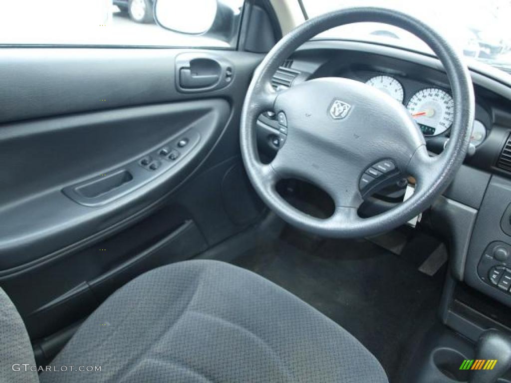 2006 Dodge Stratus SXT Sedan Dark Slate Grey Steering Wheel Photo #47046960