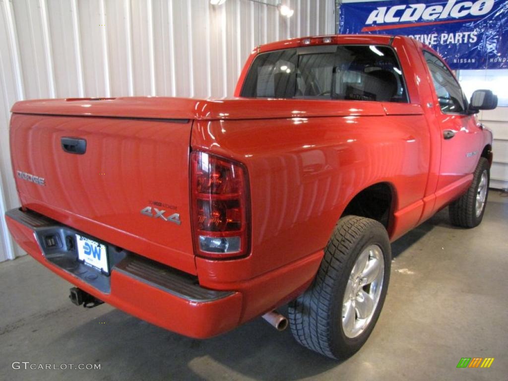 2002 Ram 1500 SLT Regular Cab 4x4 - Flame Red / Dark Slate Gray photo #4