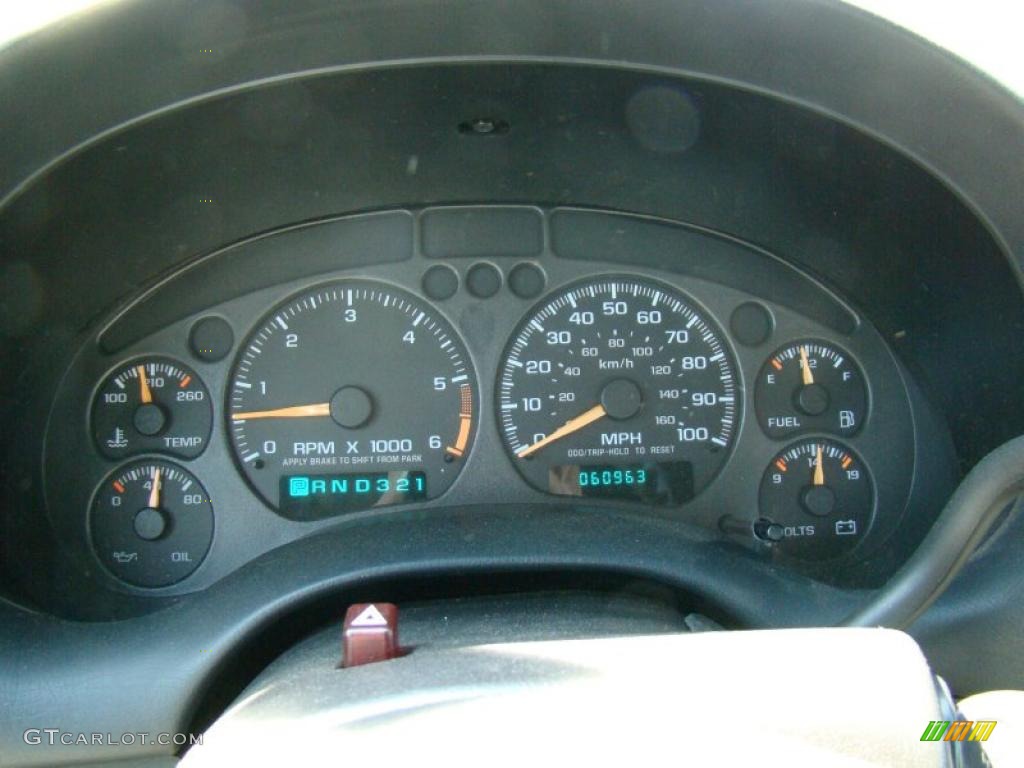 2002 Chevrolet S10 Extended Cab Gauges Photo #47047107