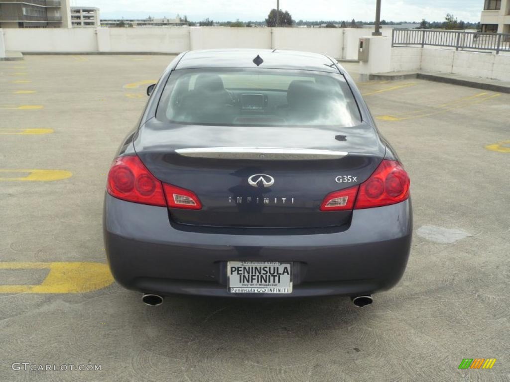 2007 G 35 x Sedan - Blue Slate Metallic / Graphite Black photo #6