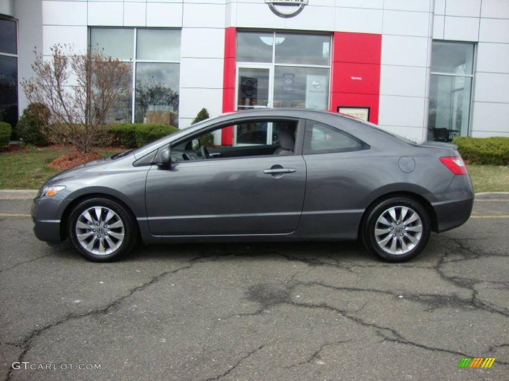 Polished Metal Metallic 2010 Honda Civic EX Coupe Exterior Photo #47048808