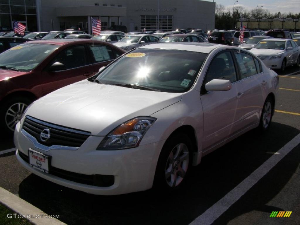 2008 Altima 2.5 SL - Winter Frost Pearl / Charcoal photo #1