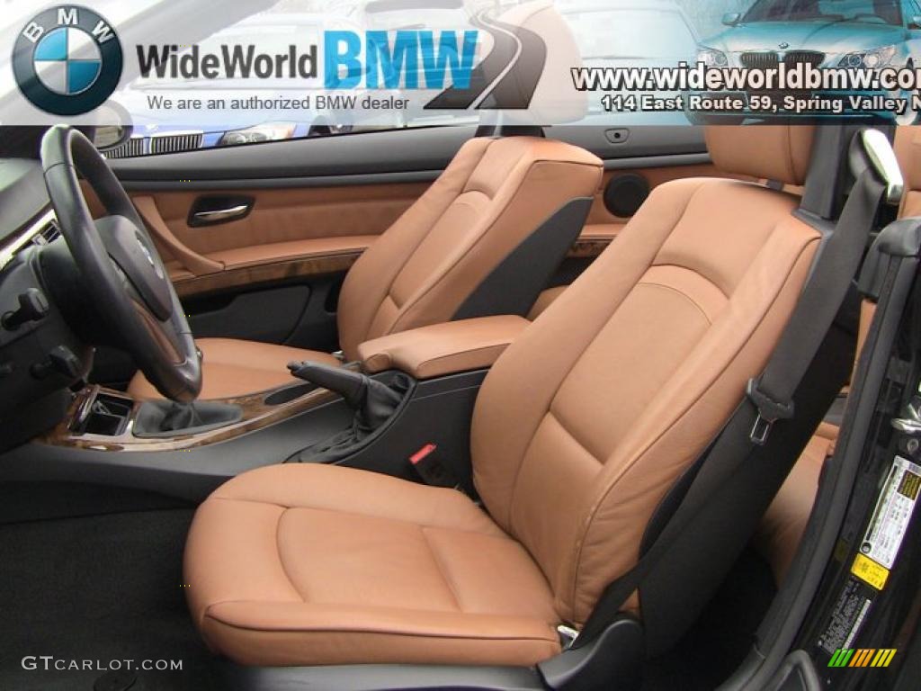 2008 3 Series 335i Convertible - Jet Black / Saddle Brown/Black photo #8