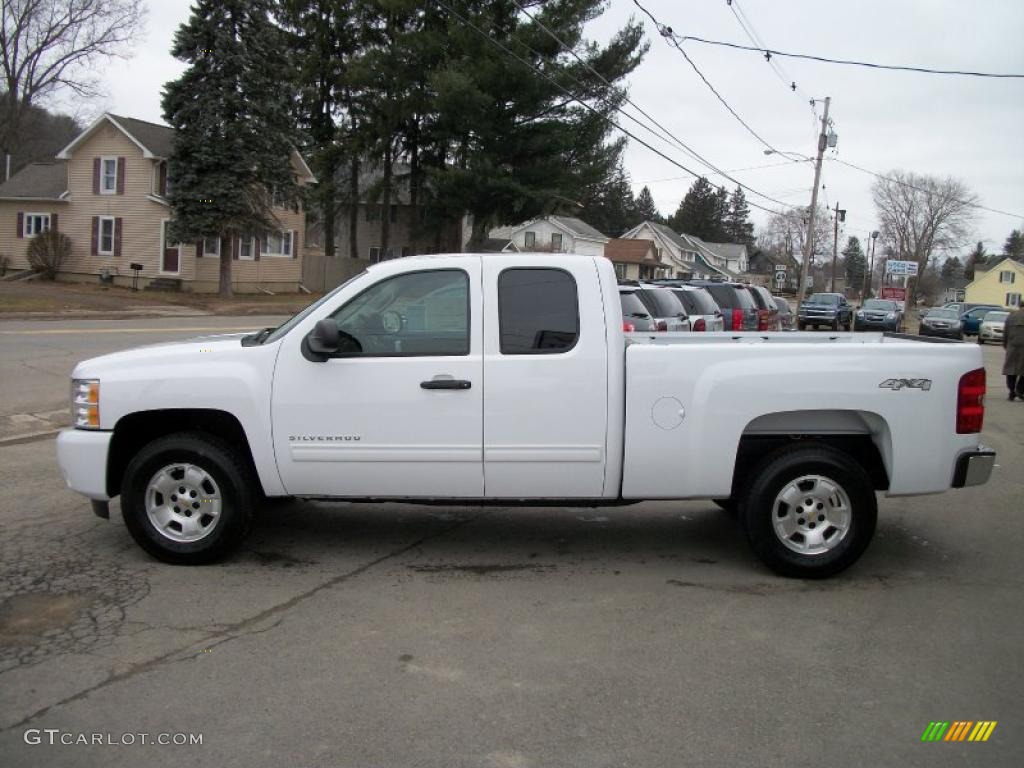 2011 Silverado 1500 LT Extended Cab 4x4 - Summit White / Ebony photo #5