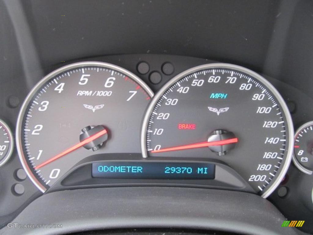 2008 Chevrolet Corvette Convertible Gauges Photo #47051502