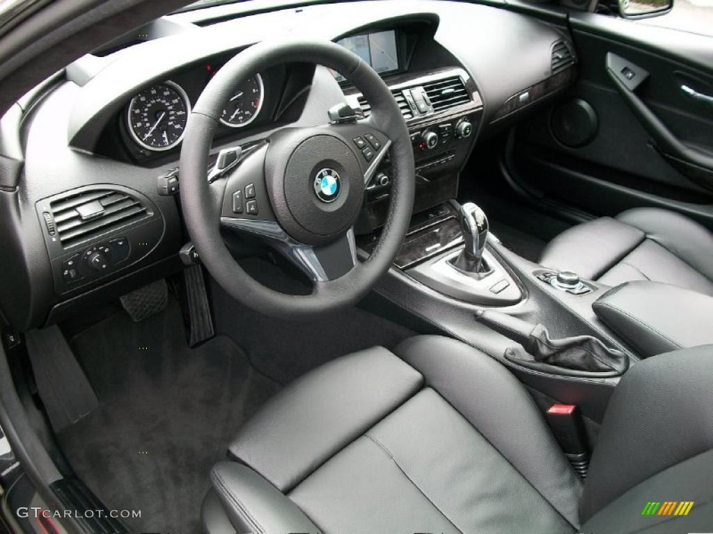 Black Interior 2010 BMW 6 Series 650i Coupe Photo #47051895