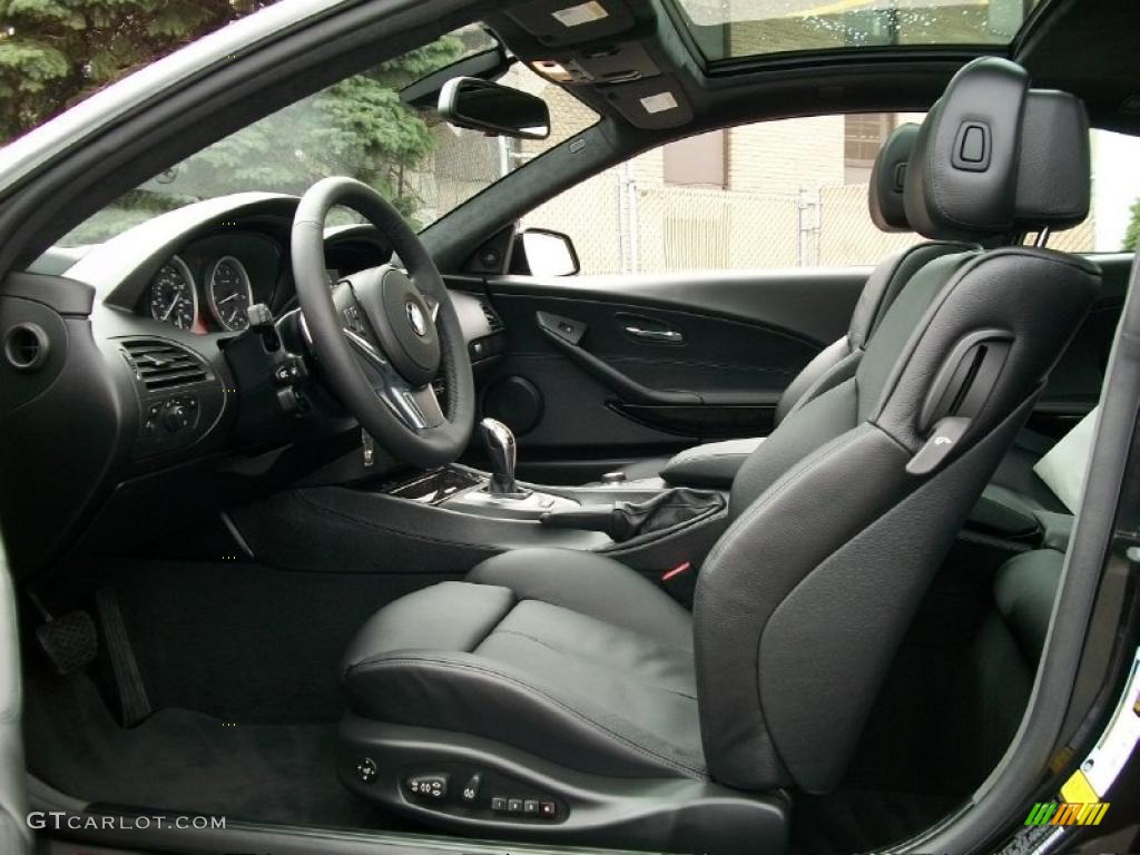 Black Interior 2010 BMW 6 Series 650i Coupe Photo #47051916