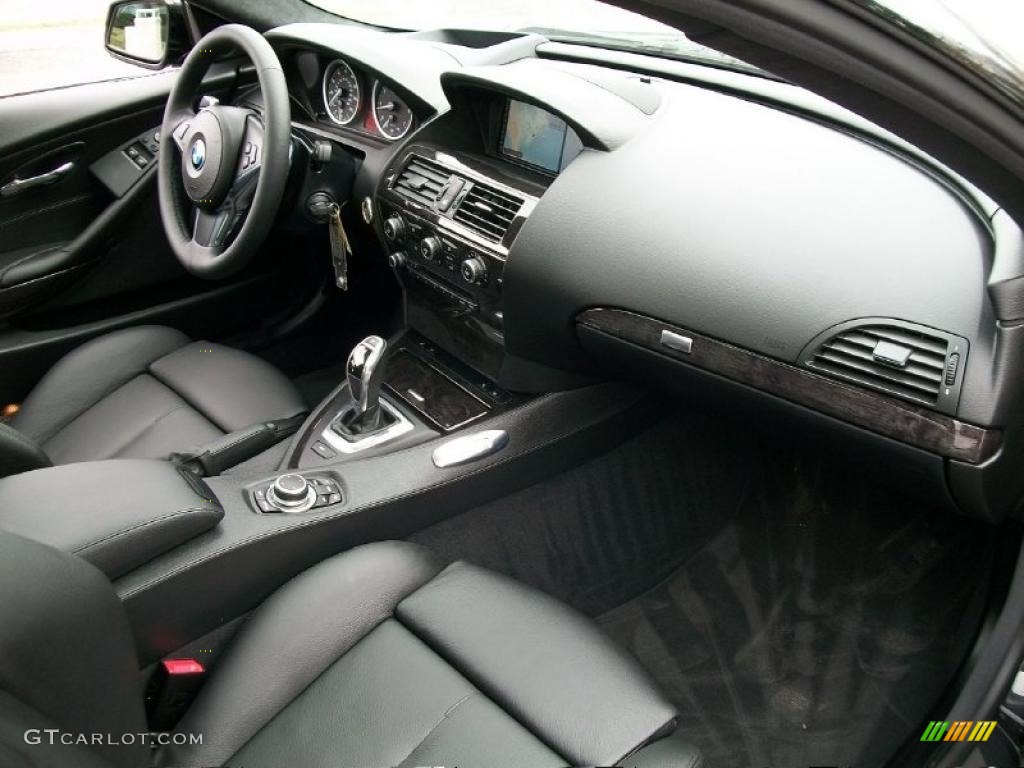 2010 BMW 6 Series 650i Coupe Black Dashboard Photo #47052054