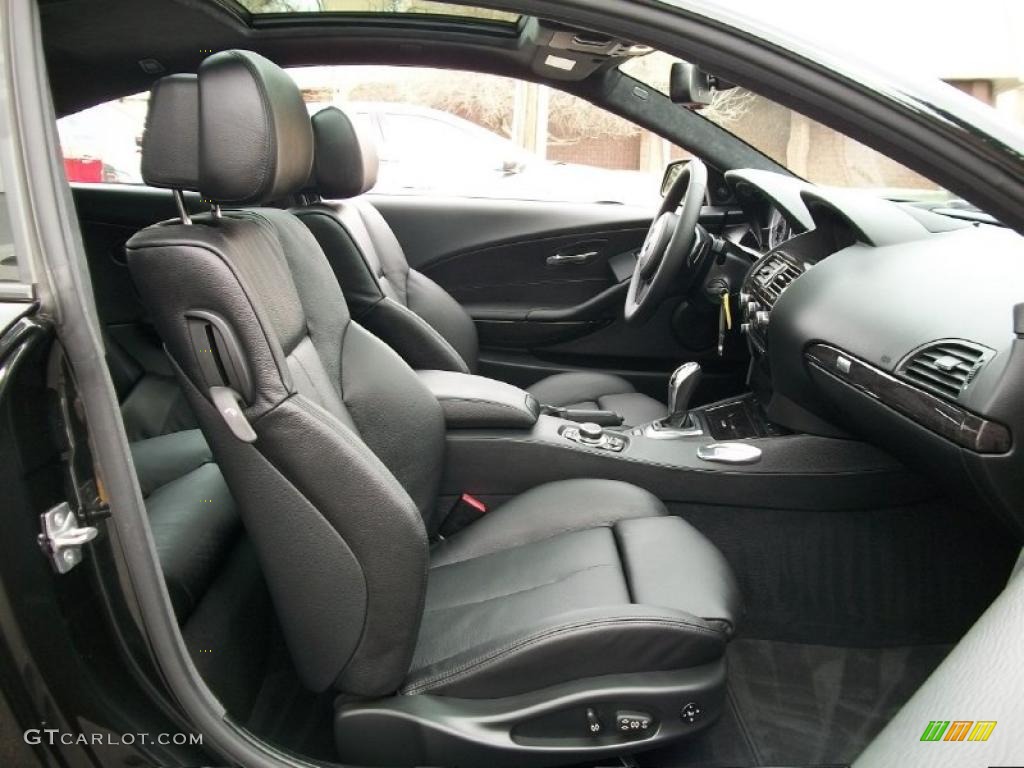 Black Interior 2010 BMW 6 Series 650i Coupe Photo #47052084