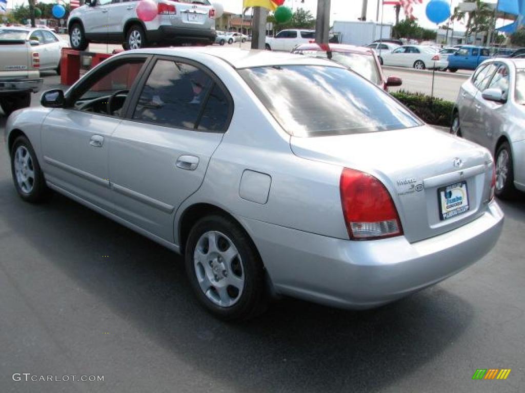 2002 Elantra GLS Sedan - Silver Pewter / Gray photo #7