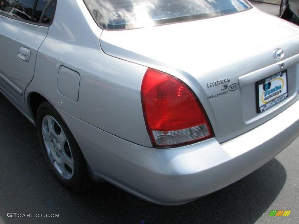 2002 Elantra GLS Sedan - Silver Pewter / Gray photo #8