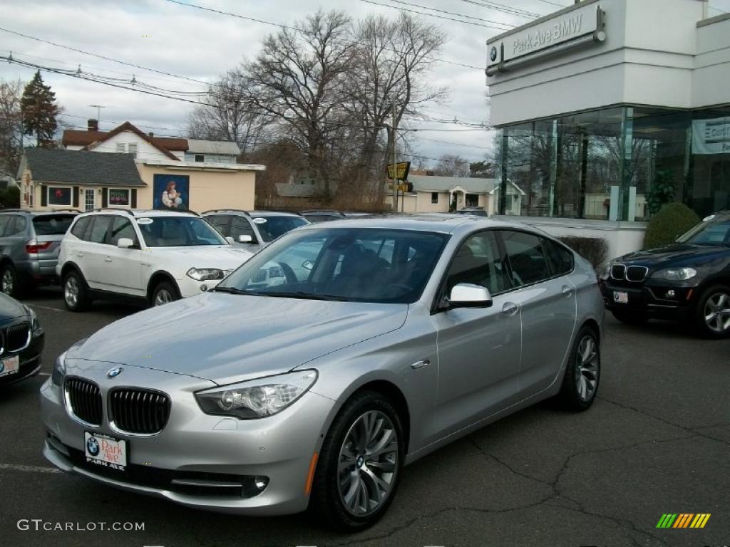 2010 5 Series 550i Gran Turismo - Titanium Silver Metallic / Black photo #1