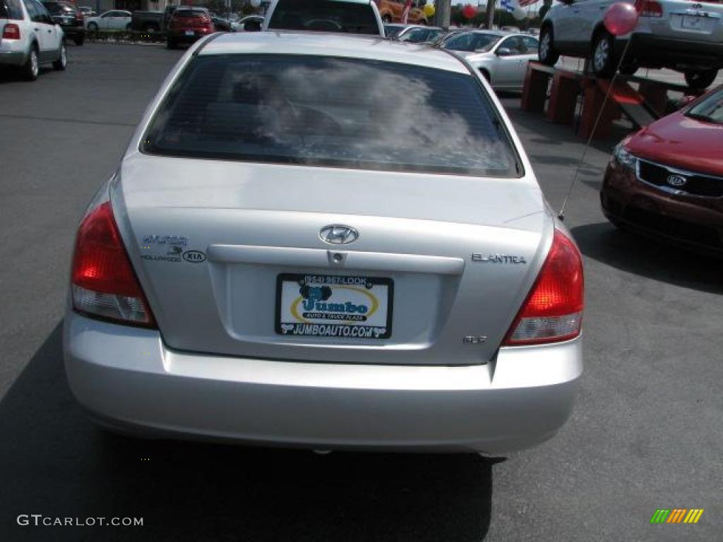 2002 Elantra GLS Sedan - Silver Pewter / Gray photo #9