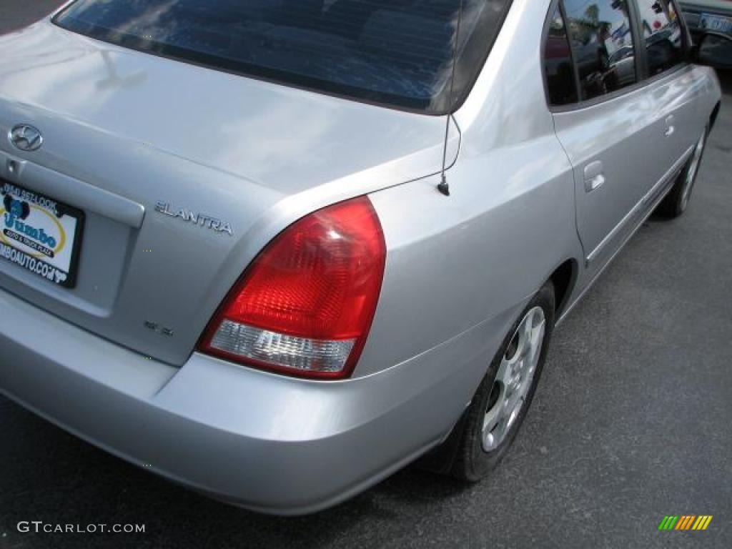 2002 Elantra GLS Sedan - Silver Pewter / Gray photo #10