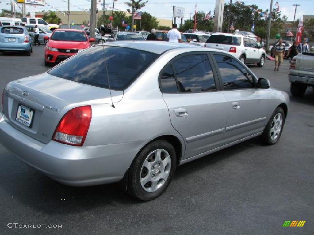 2002 Elantra GLS Sedan - Silver Pewter / Gray photo #11