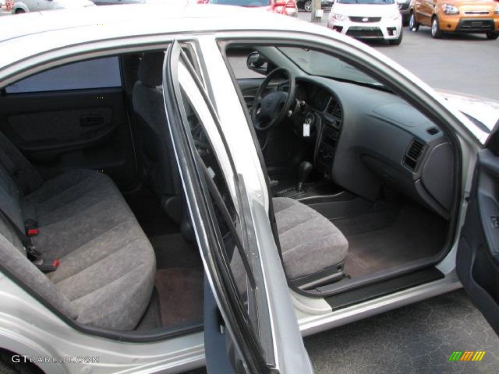 2002 Elantra GLS Sedan - Silver Pewter / Gray photo #12